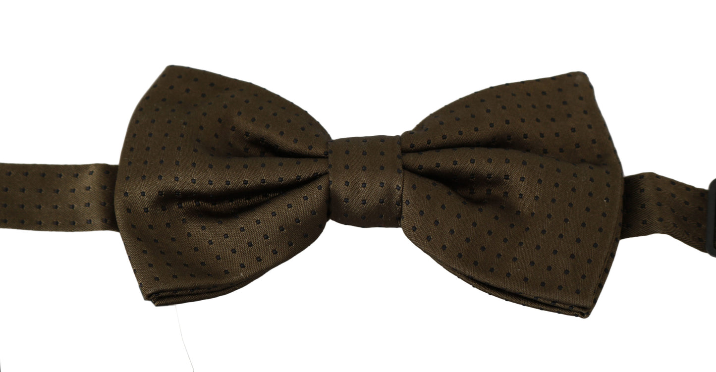 - Elegant Silk Polka Dot Bow Tie