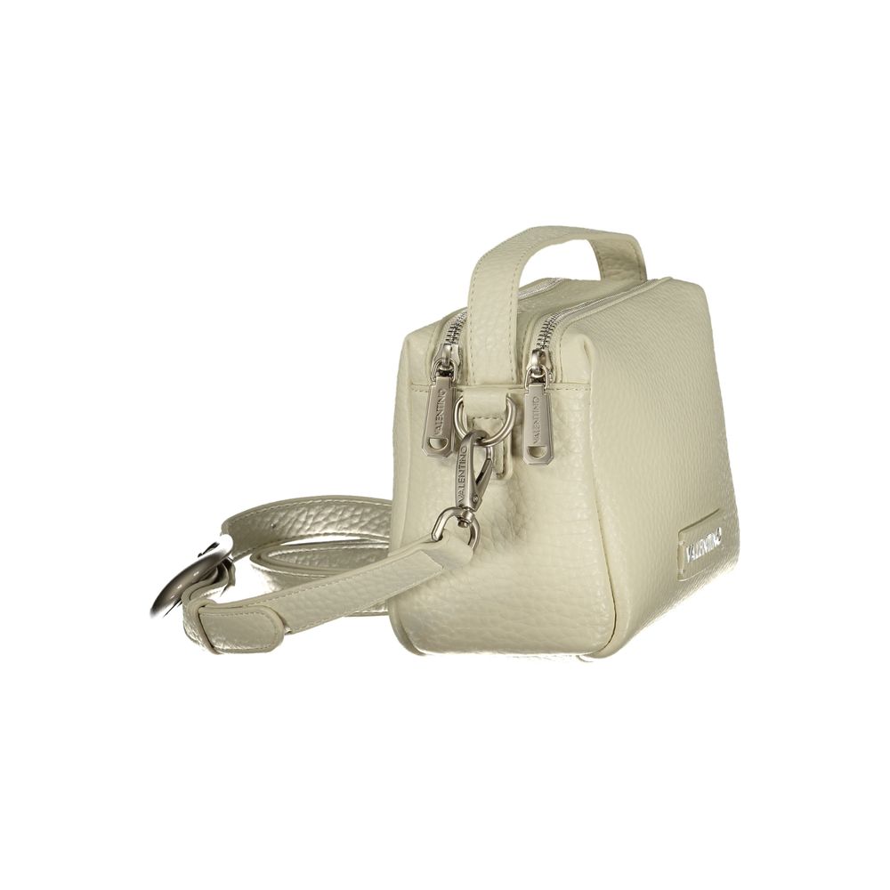 Mario Valentino Marrone Italian Leather Shoulder Bag with Gold Hardware