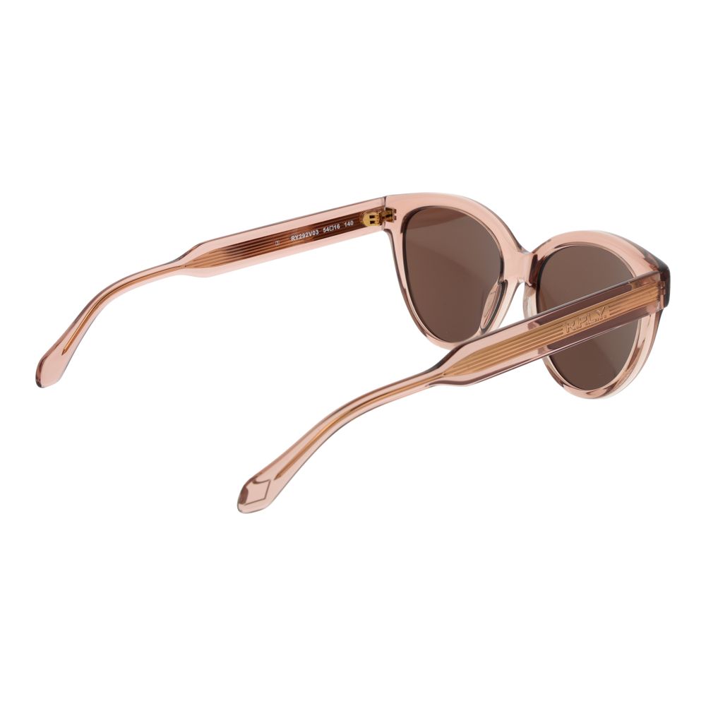 Replay Women’s Sunglasses – Rose Cat Eye Frame, Brown Lenses