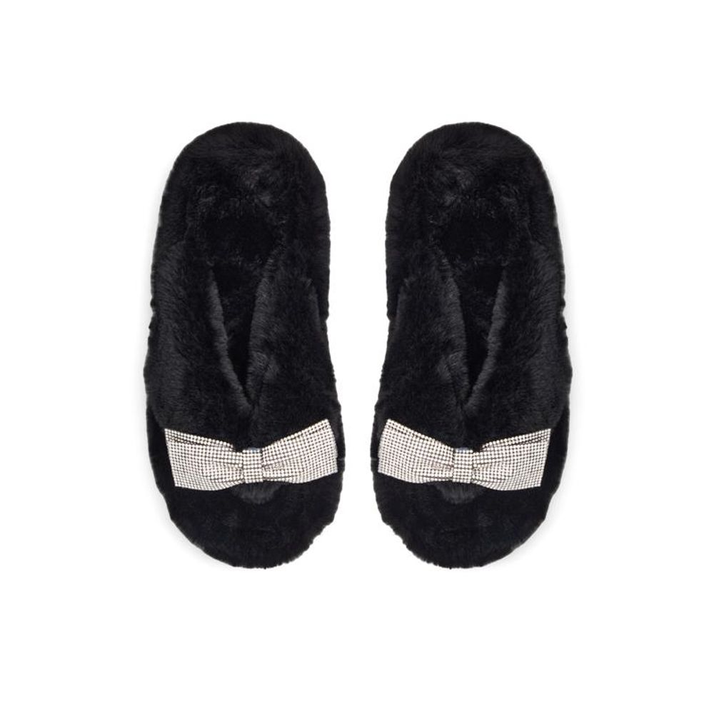 ALDO Black Polyester Slippers - Chic Comfort for Every Occasion