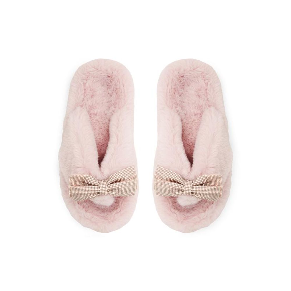 ALDO Light Pink Polyester Slippers