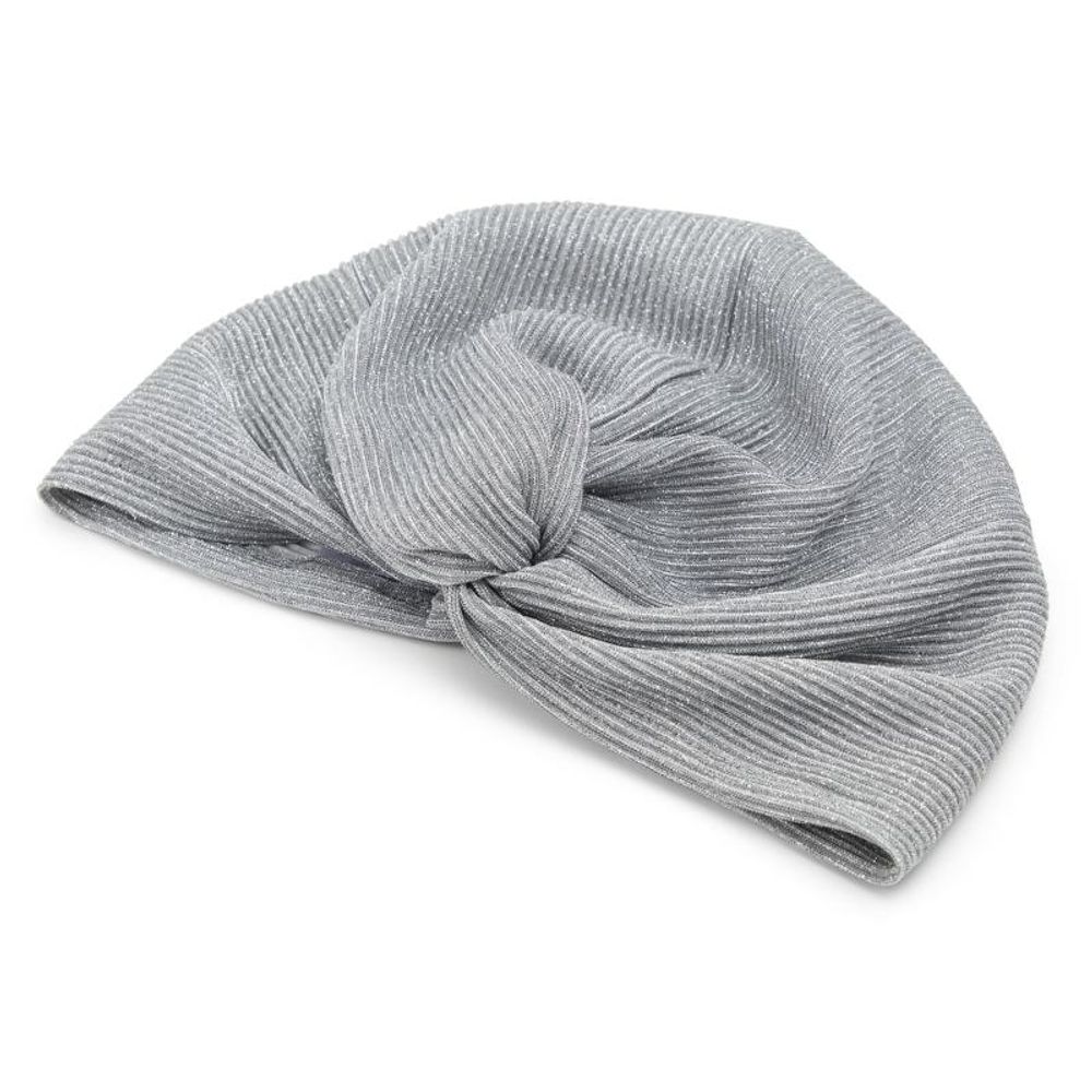 ALDO Silver Polyester Fedora: Shine in Style