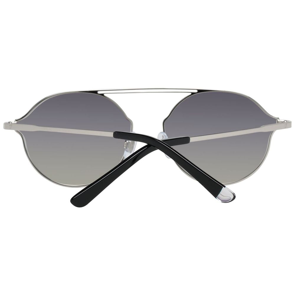 WEB EYEWEAR Silver Metal Sunglasses – Unisex Design, Grey Lenses