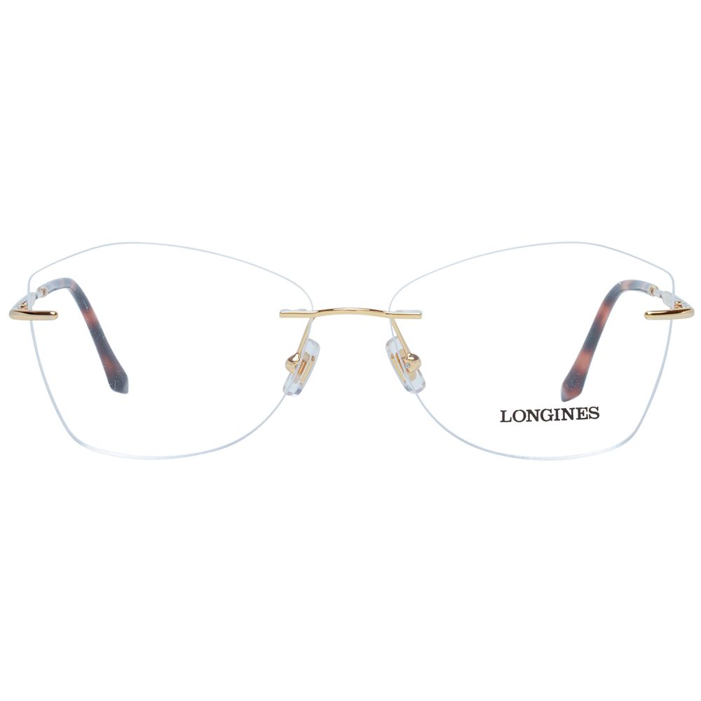Longines Women’s Gold Metal Optical Glasses – 56mm Full-Rim