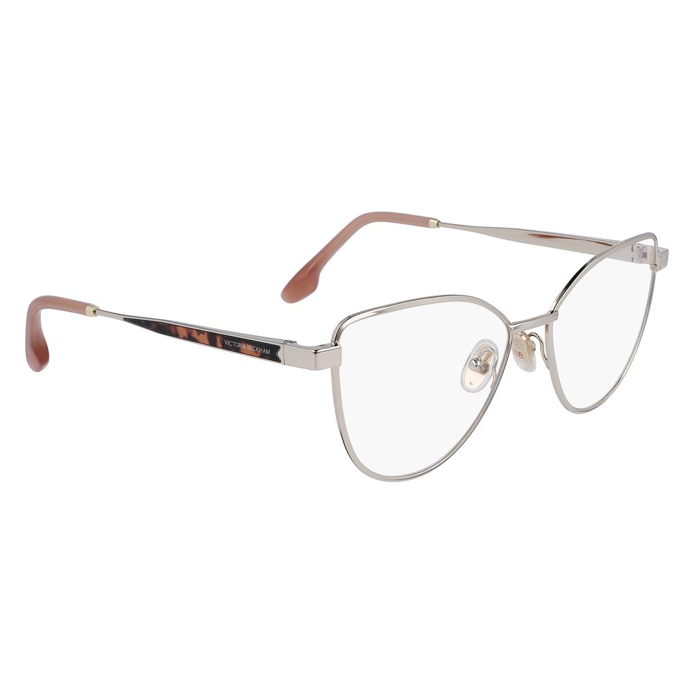 Victoria Beckham Women’s Optical Glasses – Golden Metal Frame, 55mm