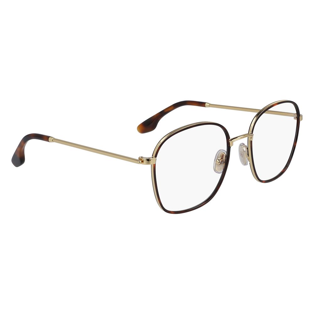Victoria Beckham Women’s Optical Glasses – Brown Metal Frame, 53mm