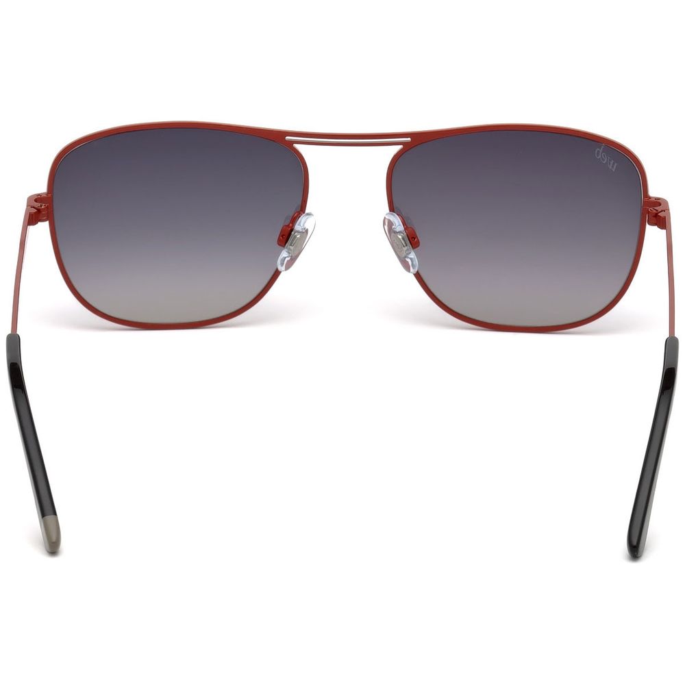 WEB EYEWEAR Multicolor Metal Sunglasses – Red Frame, Grey Lenses