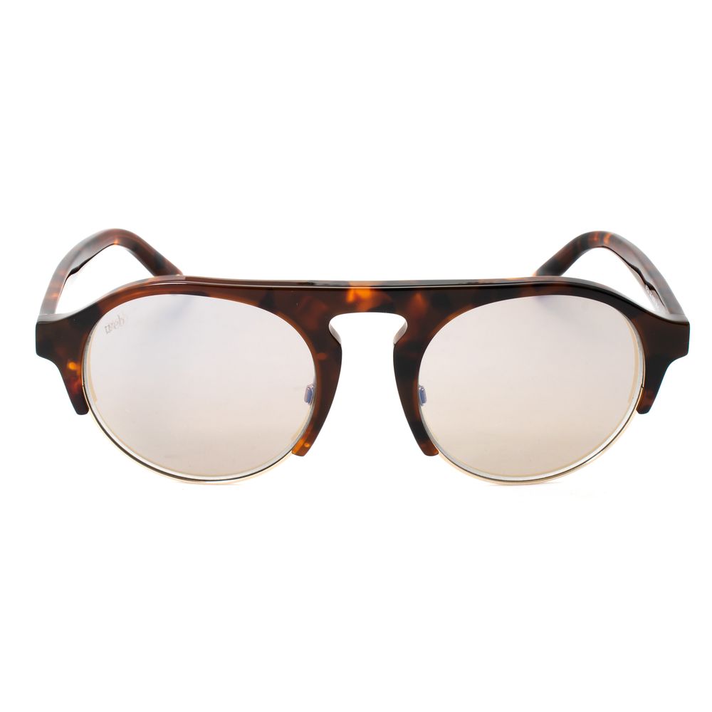 WEB EYEWEAR Bicolor Acetate Sunglasses – Havana Frame, Brown Lenses