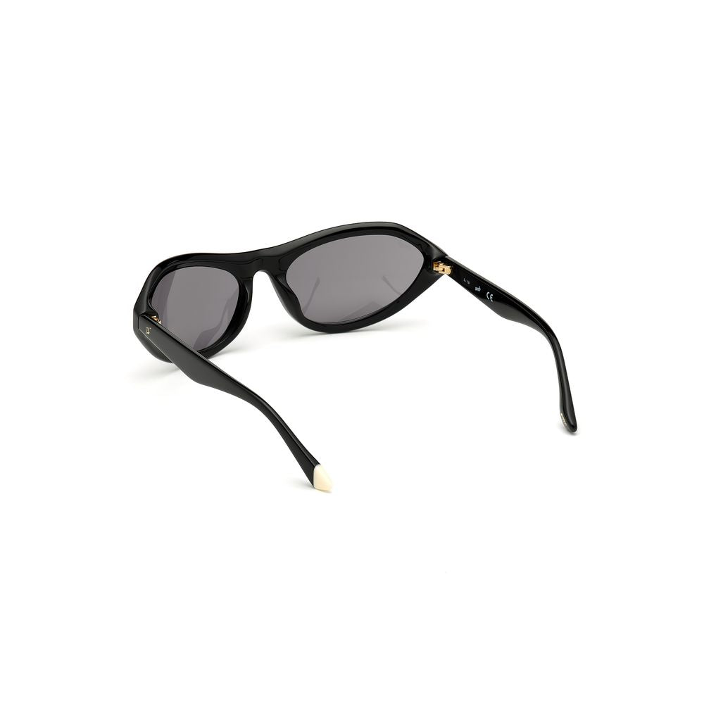 WEB EYEWEAR Women’s Sunglasses – Black Plastic Frame, Grey Lenses