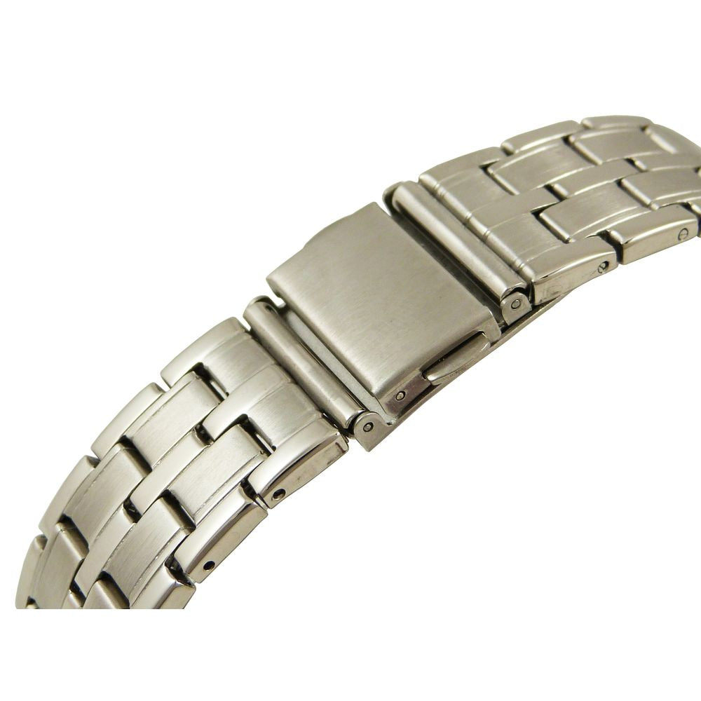 DEVOTA & LOMBA Silver Stainless Steel Dress Watch