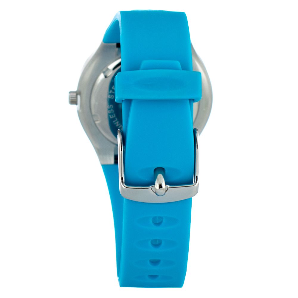 JUSTINA Blue Rubber Dress Watch - Timeless Elegance Meets Modern Design
