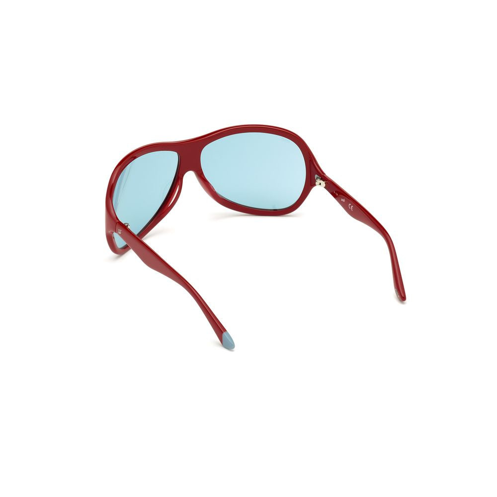 WEB EYEWEAR Women’s Sunglasses – Multicolor Plastic Frame, Red Lenses