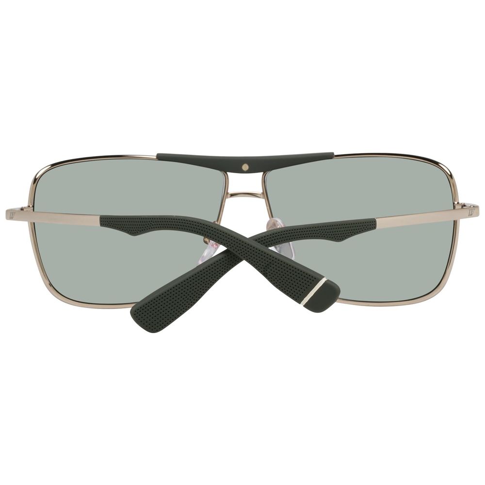 WEB EYEWEAR Men's Gold Metal Sunglasses – Green Lenses