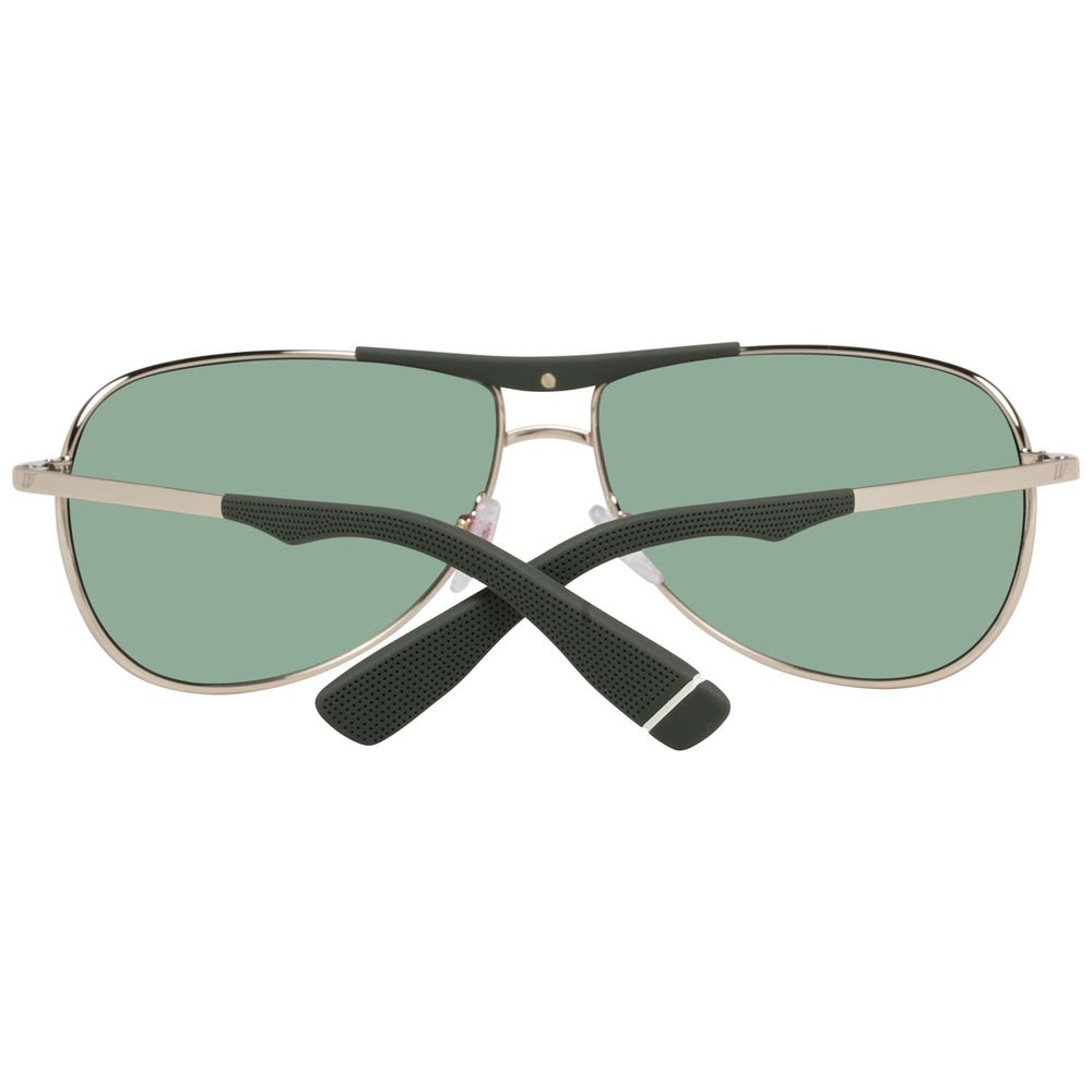 WEB EYEWEAR Gold Metal Sunglasses – Stylish Green Lenses