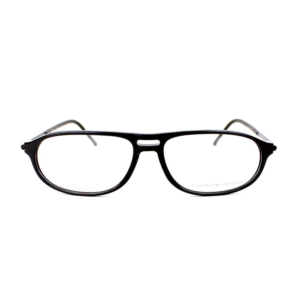 Porsche Men’s Black Optical Glasses – Square Frame, 58mm