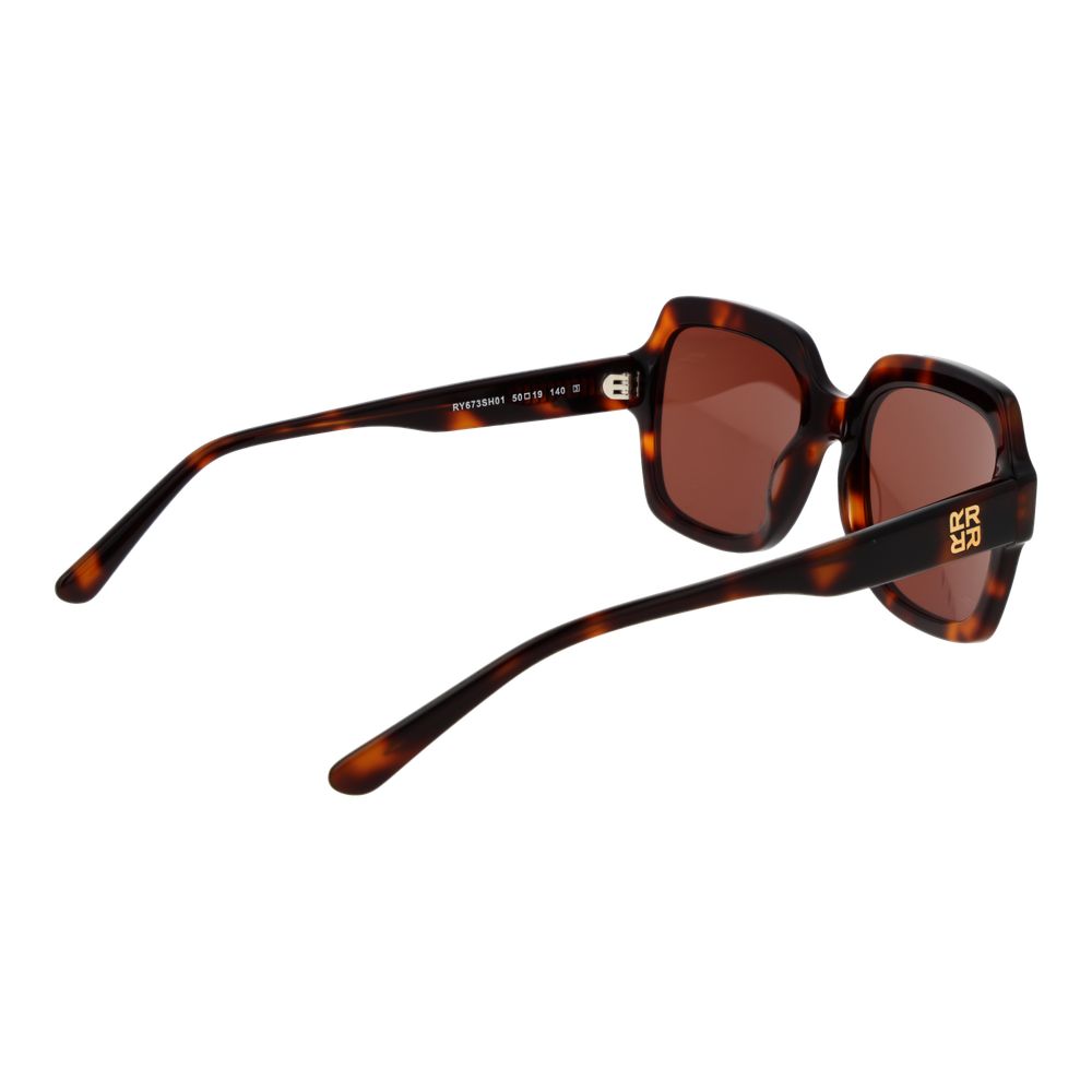 Replay Women’s Sunglasses – Brown Square Frame, Brown Lenses