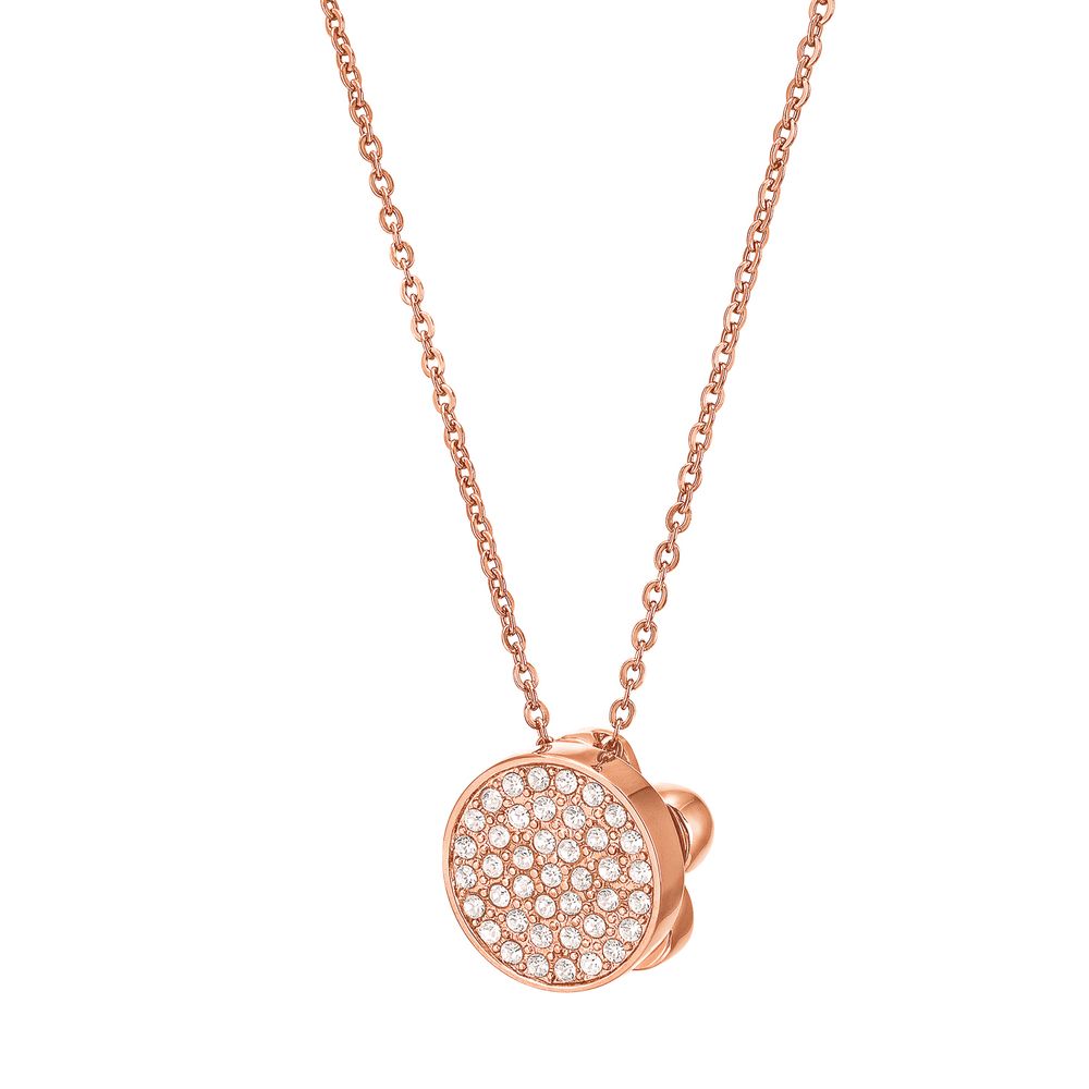 Folli Follie Pink Metal Necklace - Elegance Redefined