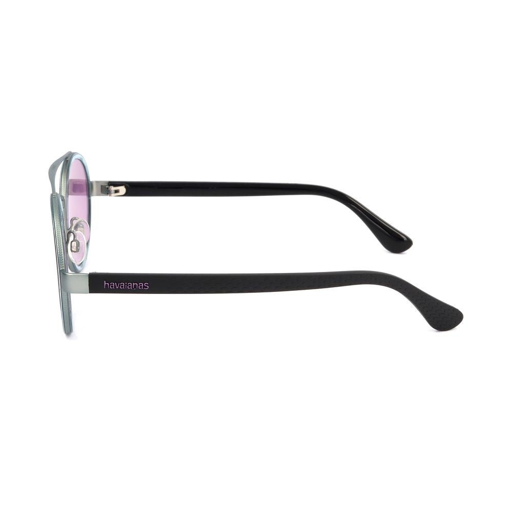 HAVAIANAS Unisex Sunglasses – Black Blue Rubber Frame