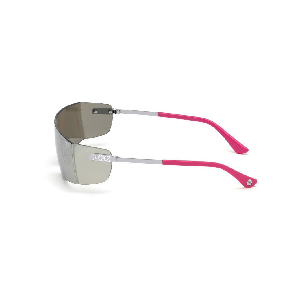 Victoria's Secret Women's Gray Metal Sunglasses – Sporty Heart Shield Collection
