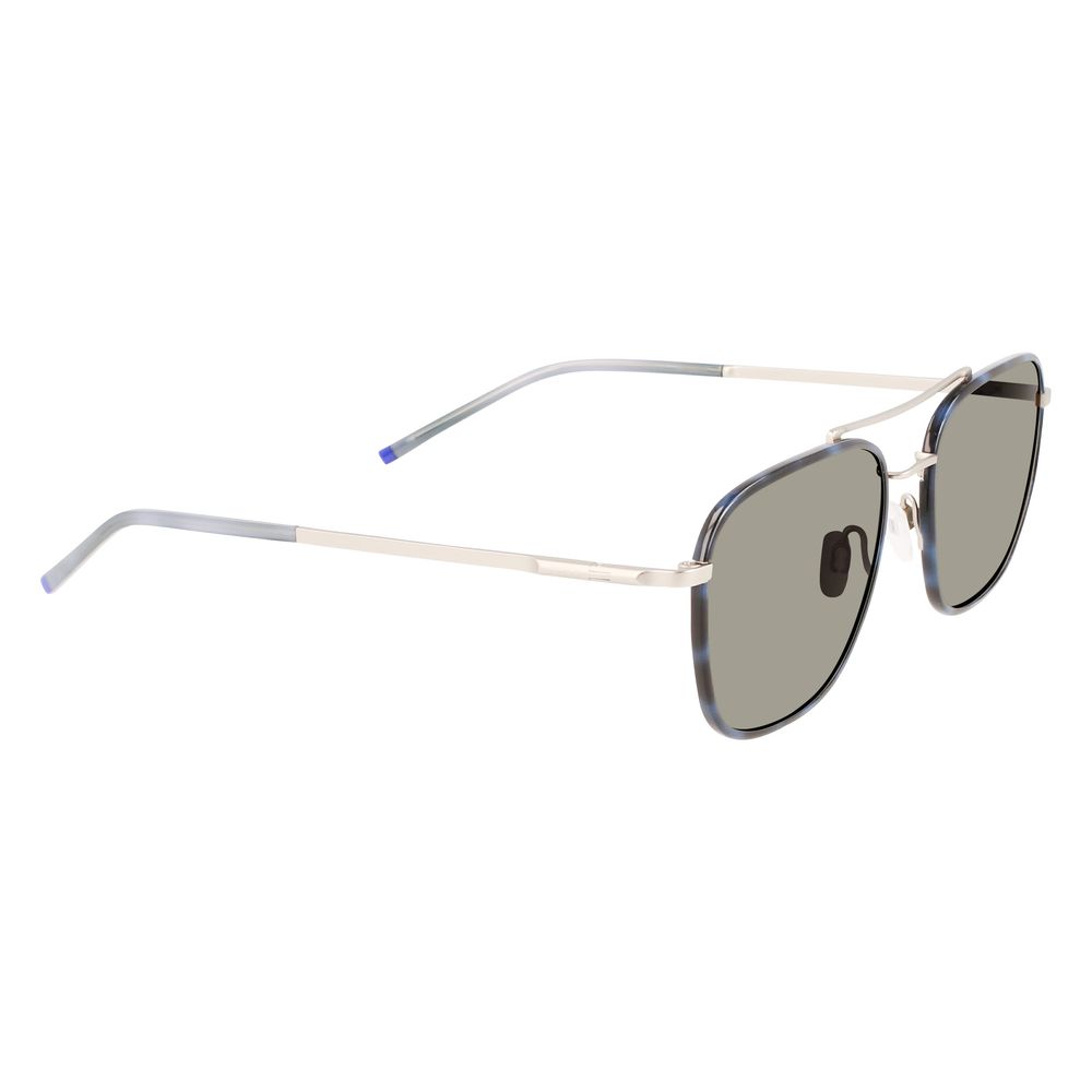 ZEISS Blue Titanium Sunglasses – Stylish Metal Frame