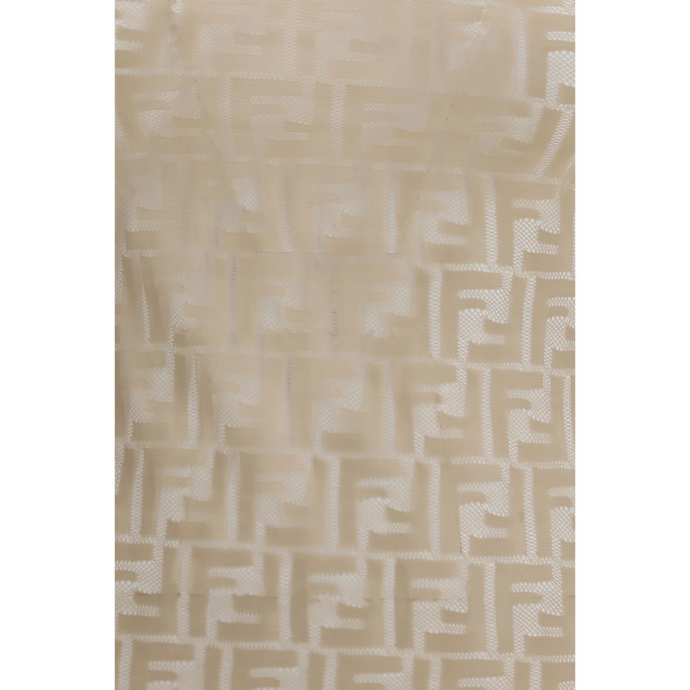 Fendi FF Lace Multicolor Polyamide Top