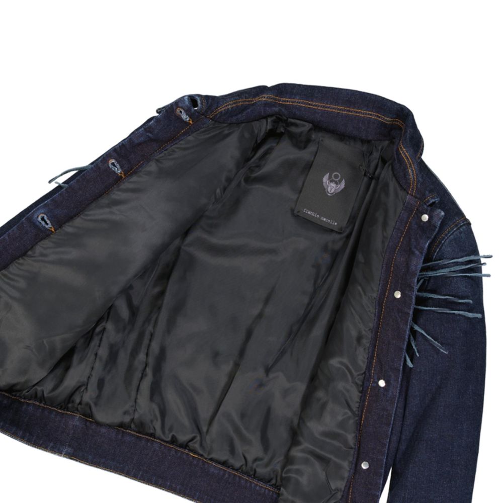 Frankie Morello Blue Cotton Denim Jacket for Women