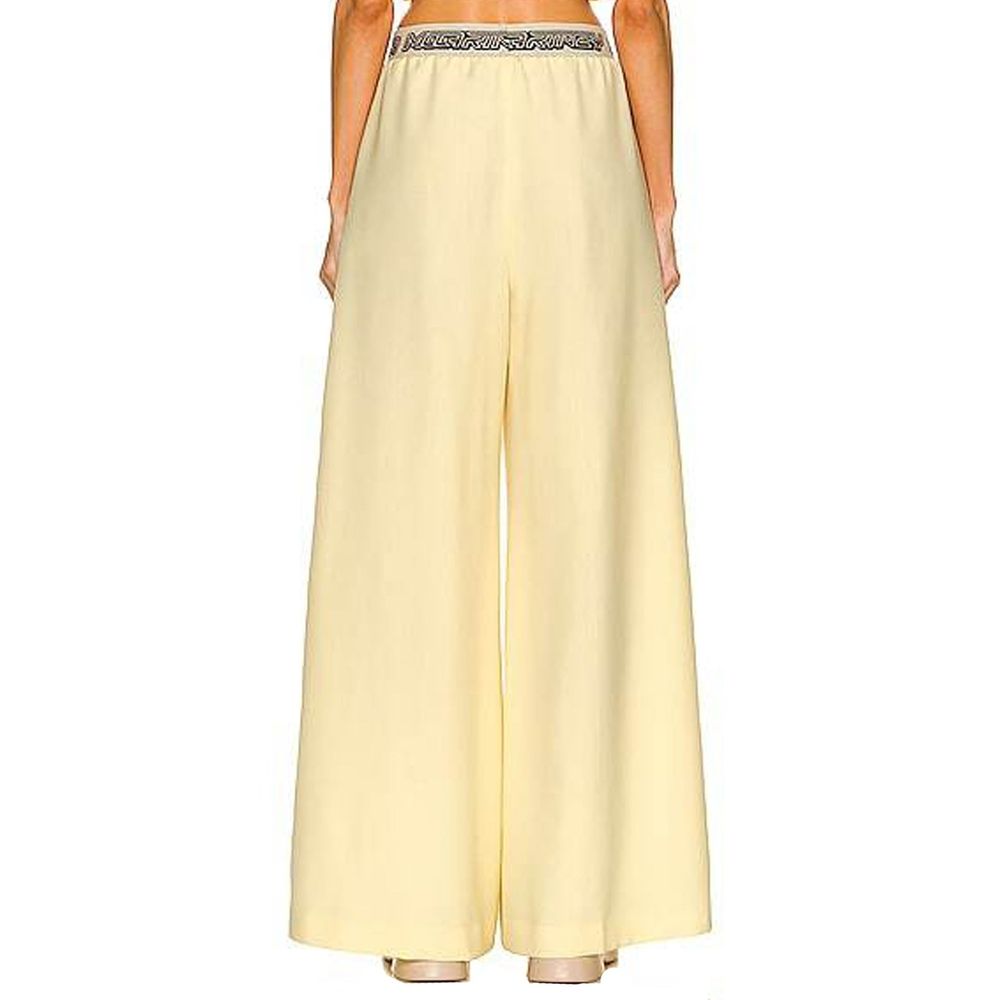 Stella McCartney Yellow Wool Palazzo Trousers