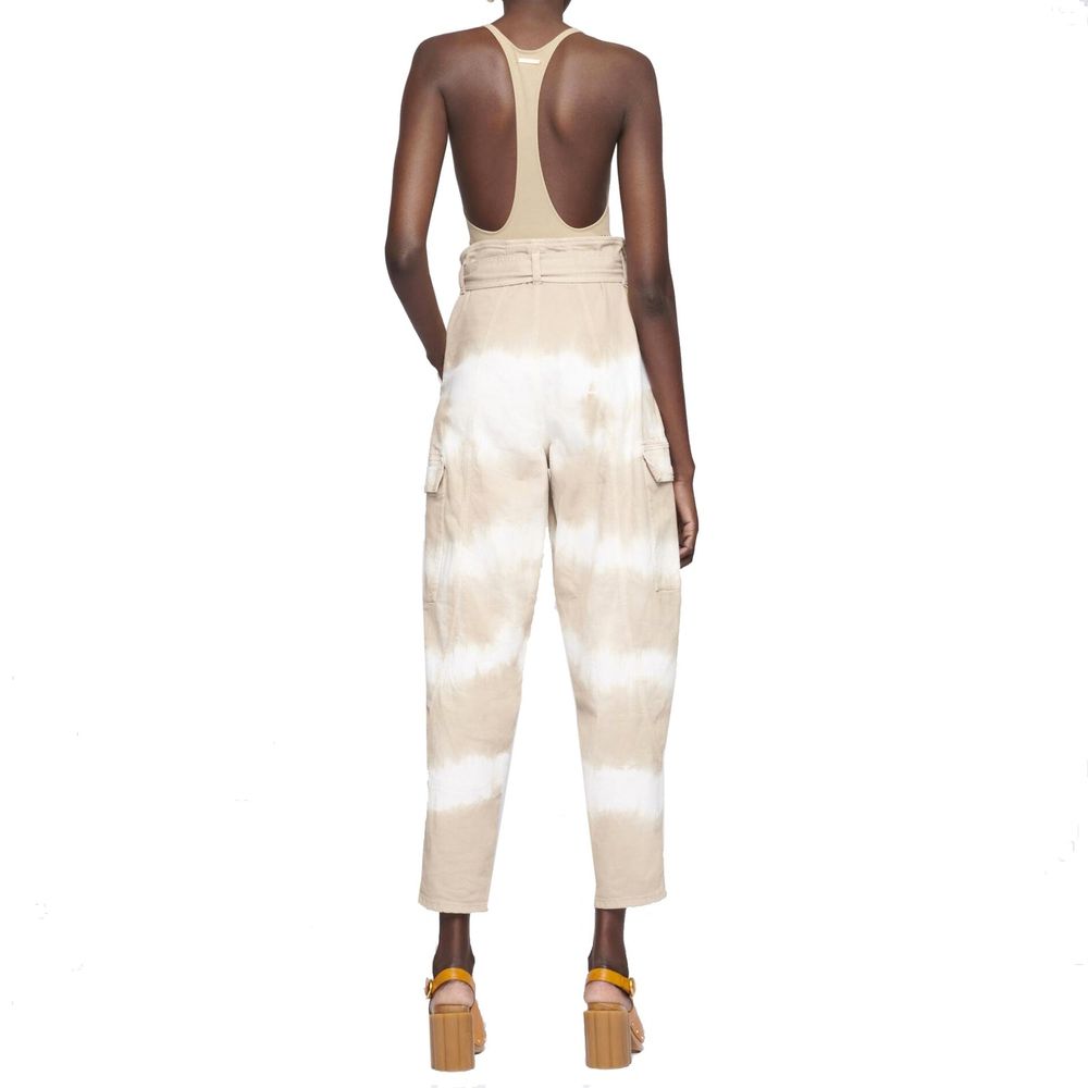 Stella McCartney Belted Tie Dye Tapered Cargo Trousers