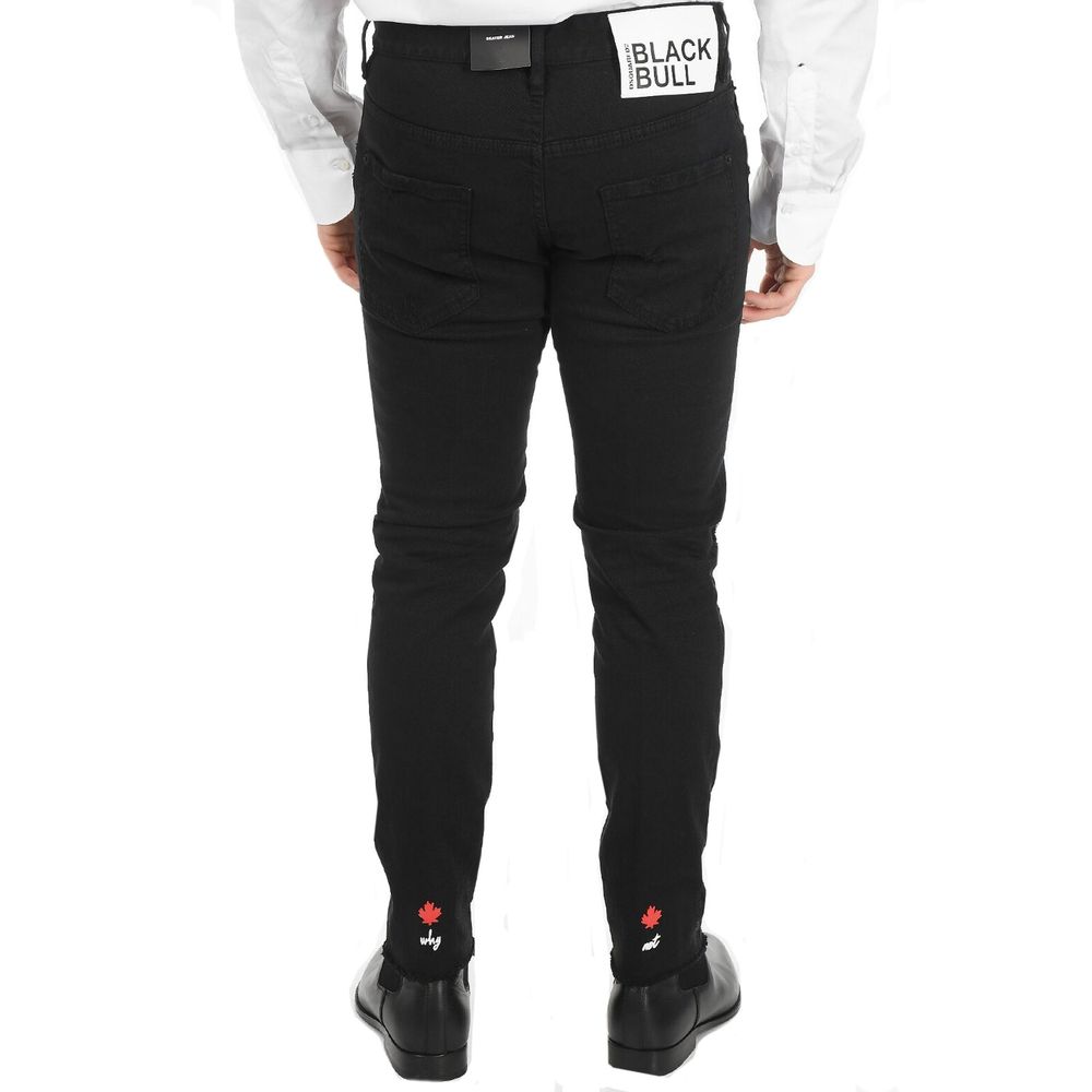 Dsquared2 Black Cotton Skinny Jeans