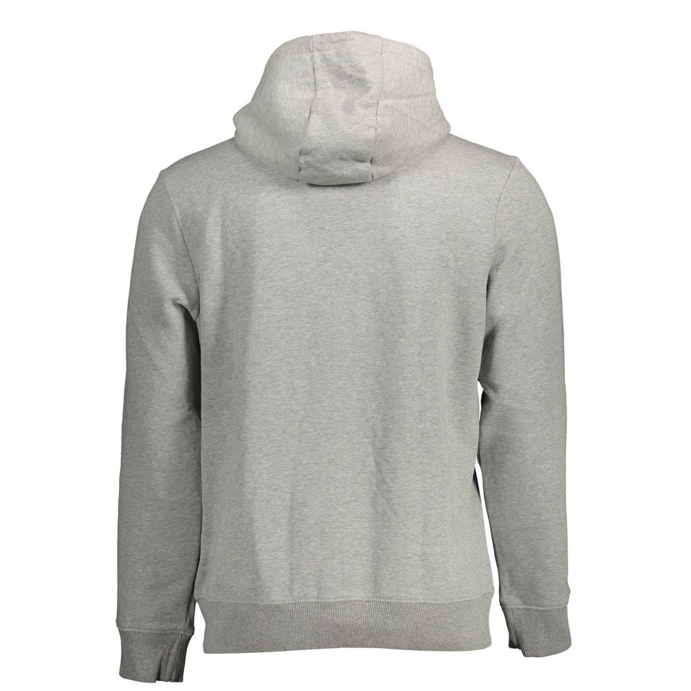 Napapijri Gray Cotton Hoodie - Comfort Meets Style
