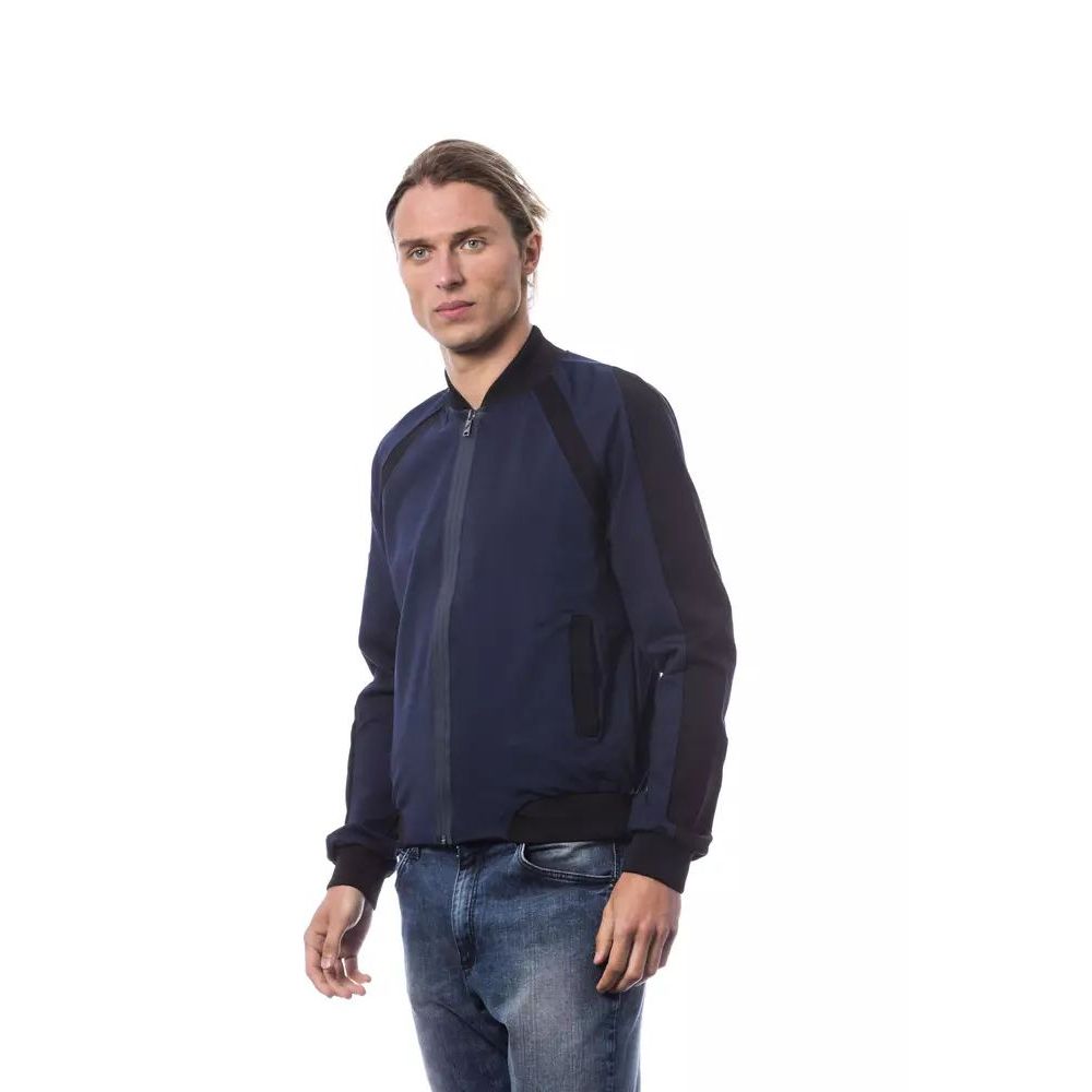 Verri Blue Viscose Bomber Jacket