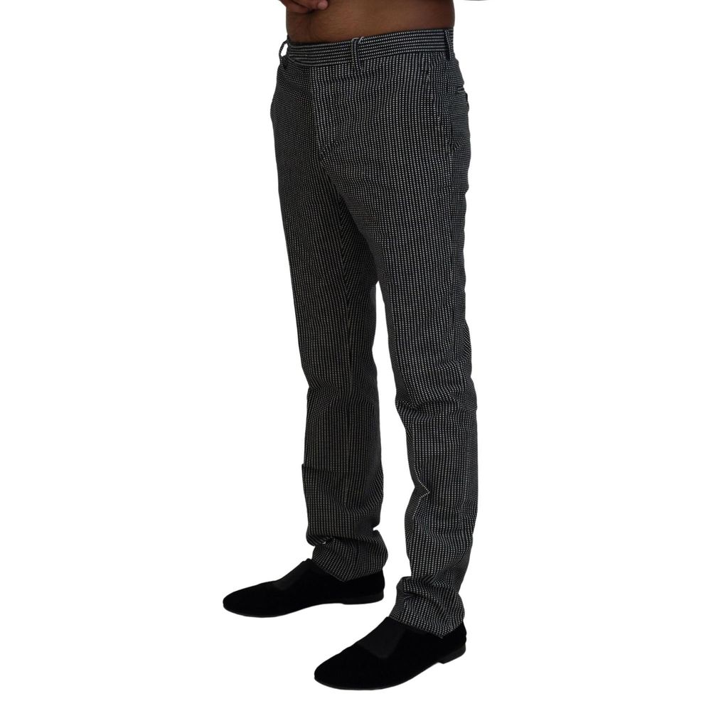BENCIVENGA Black Cotton Dress Pants for Men
