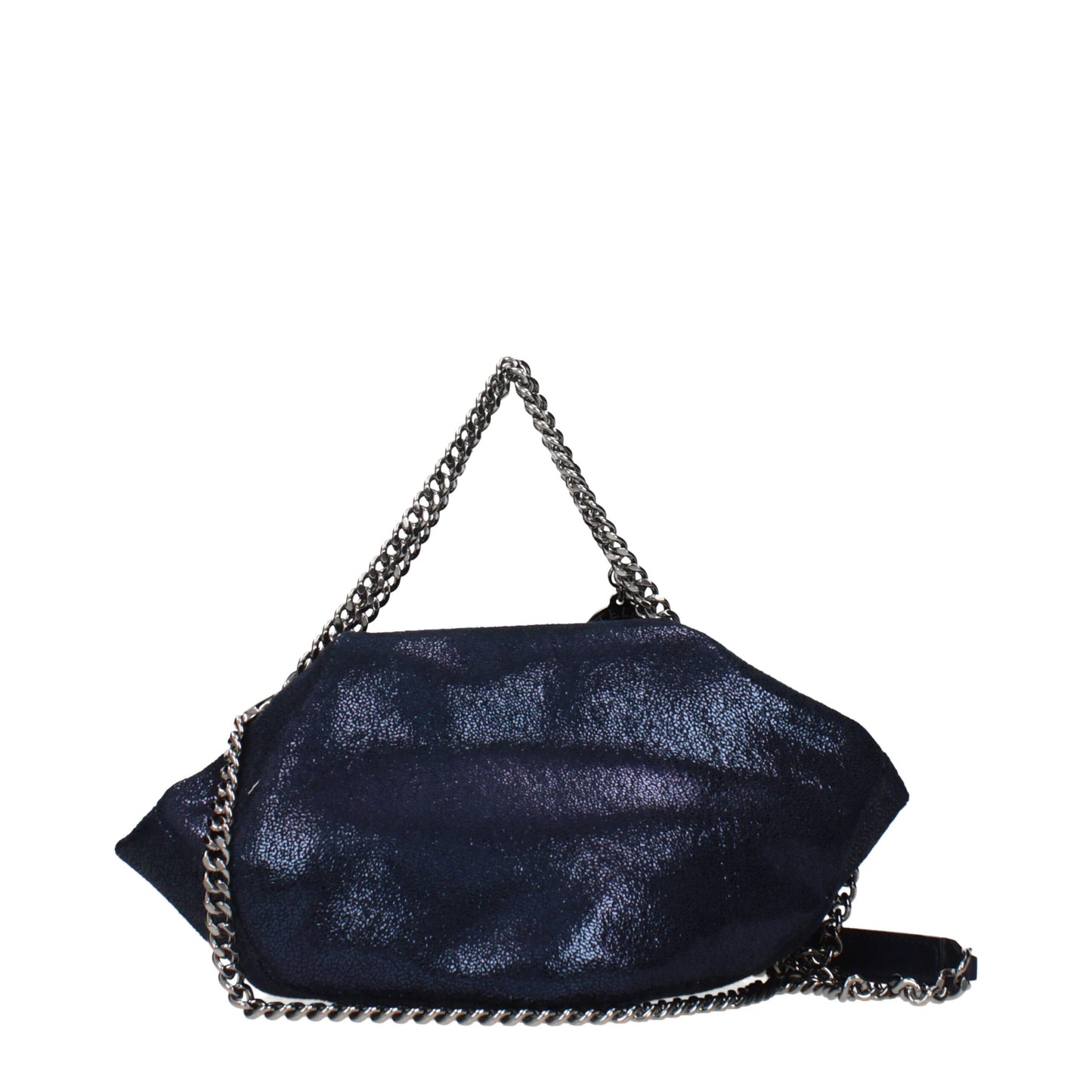 Stella McCartney Metallic Navy Blue Falabella Handbag