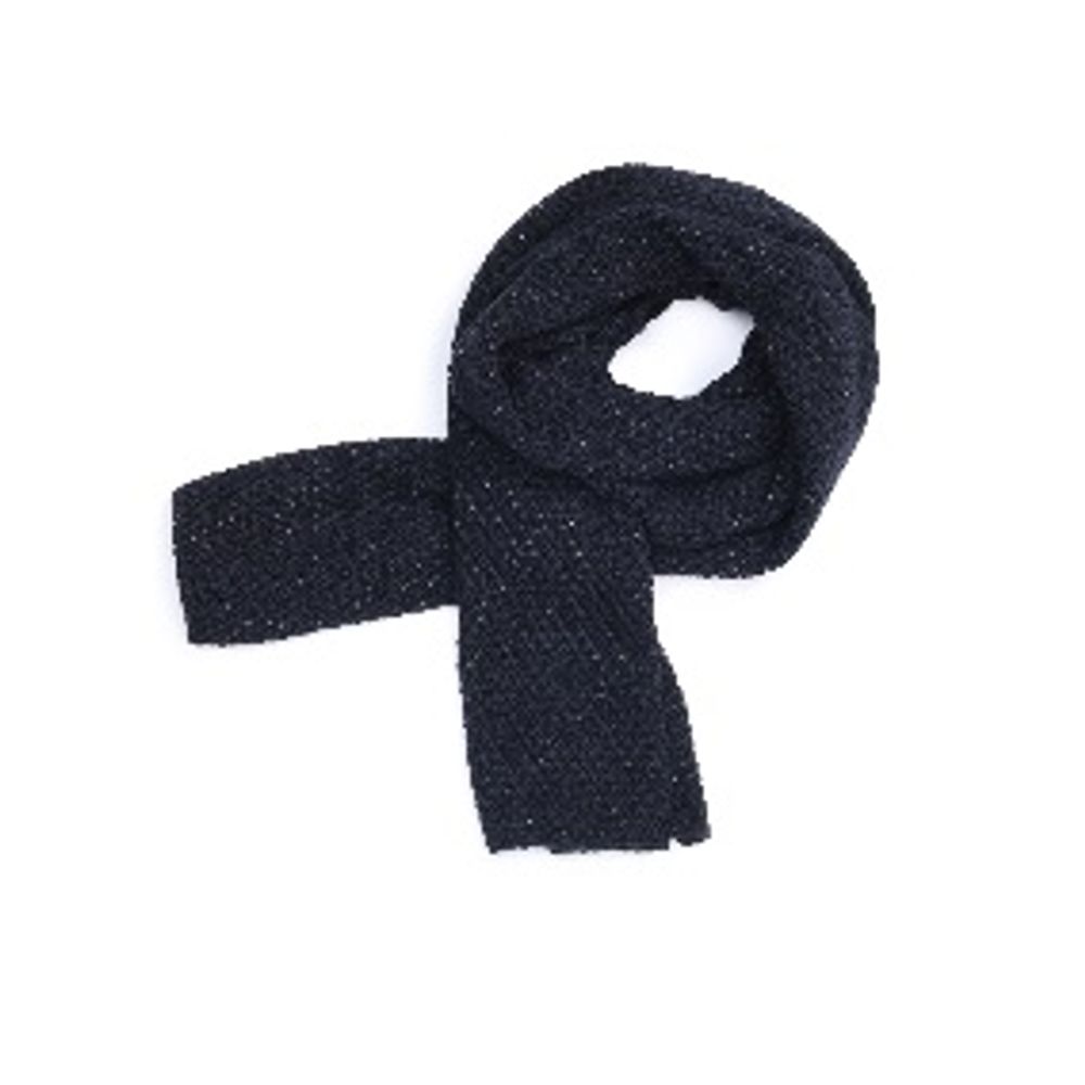 Gas Black Marabou Scarf