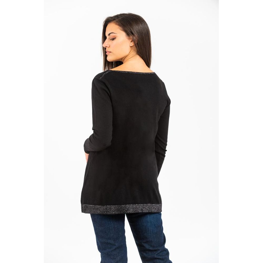 GAS Black Cotton Sweatshirt