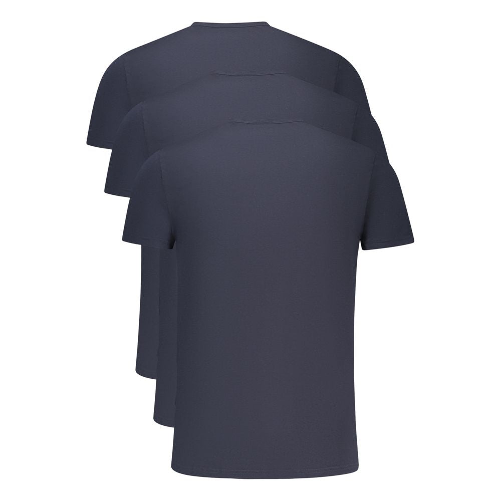 Tommy Hilfiger Blue Cotton Men T-Shirt - Tri-Pack
