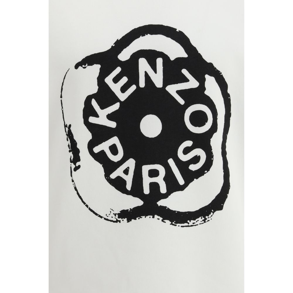 Kenzo Boke Flower 2.0 White Cotton Sweatshirt