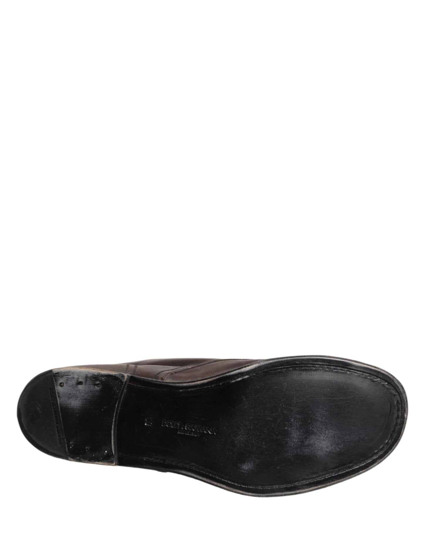 Dolce & Gabbana Brown Lace Up Short Ankle Boots for Men