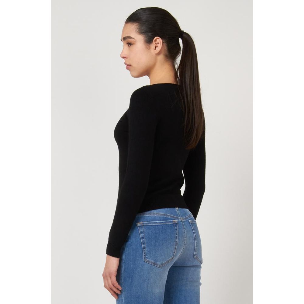 GAS Black Viscose Sweatshirt