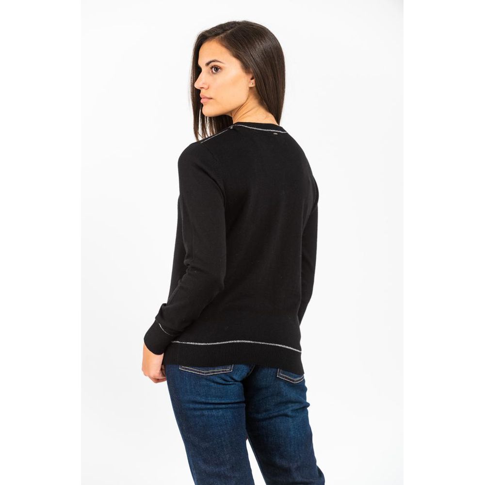 GAS Black Cotton Sweatshirt
