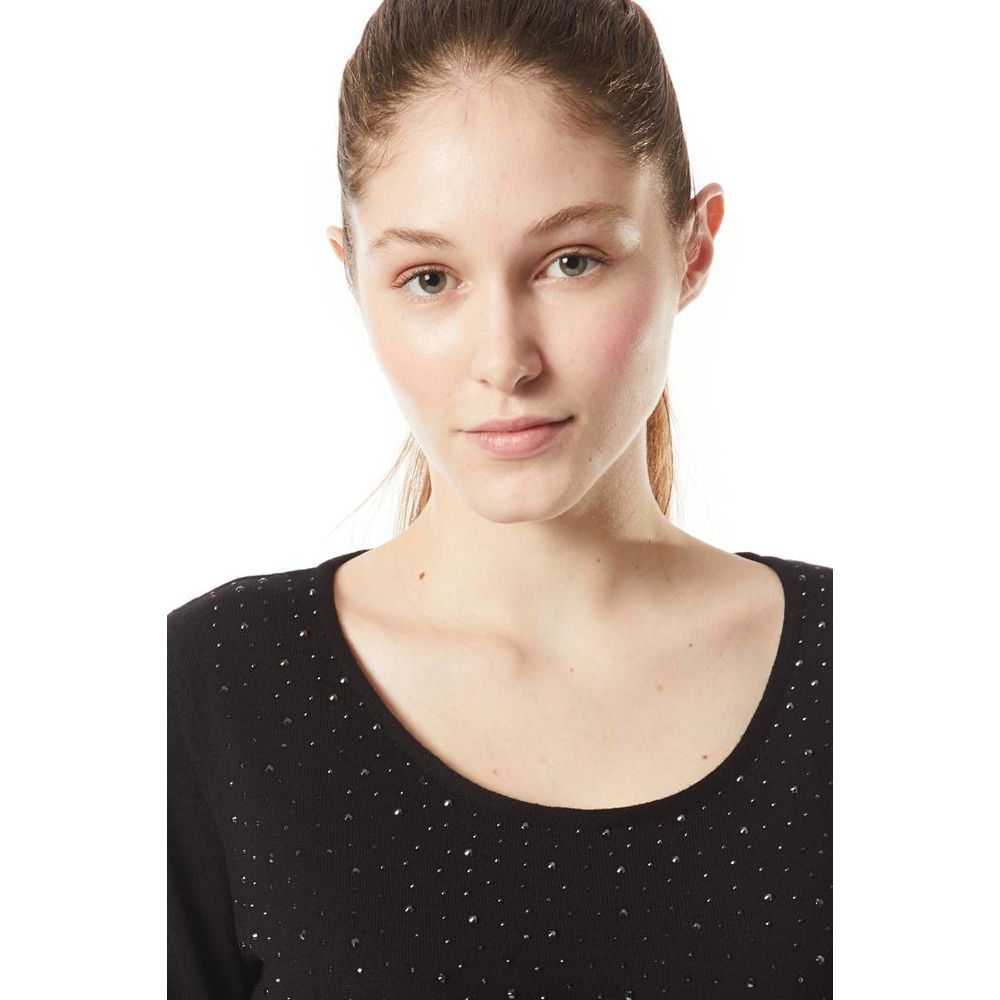 GAS Black Cotton Sweatshirt - Luxe Comfort Redefined
