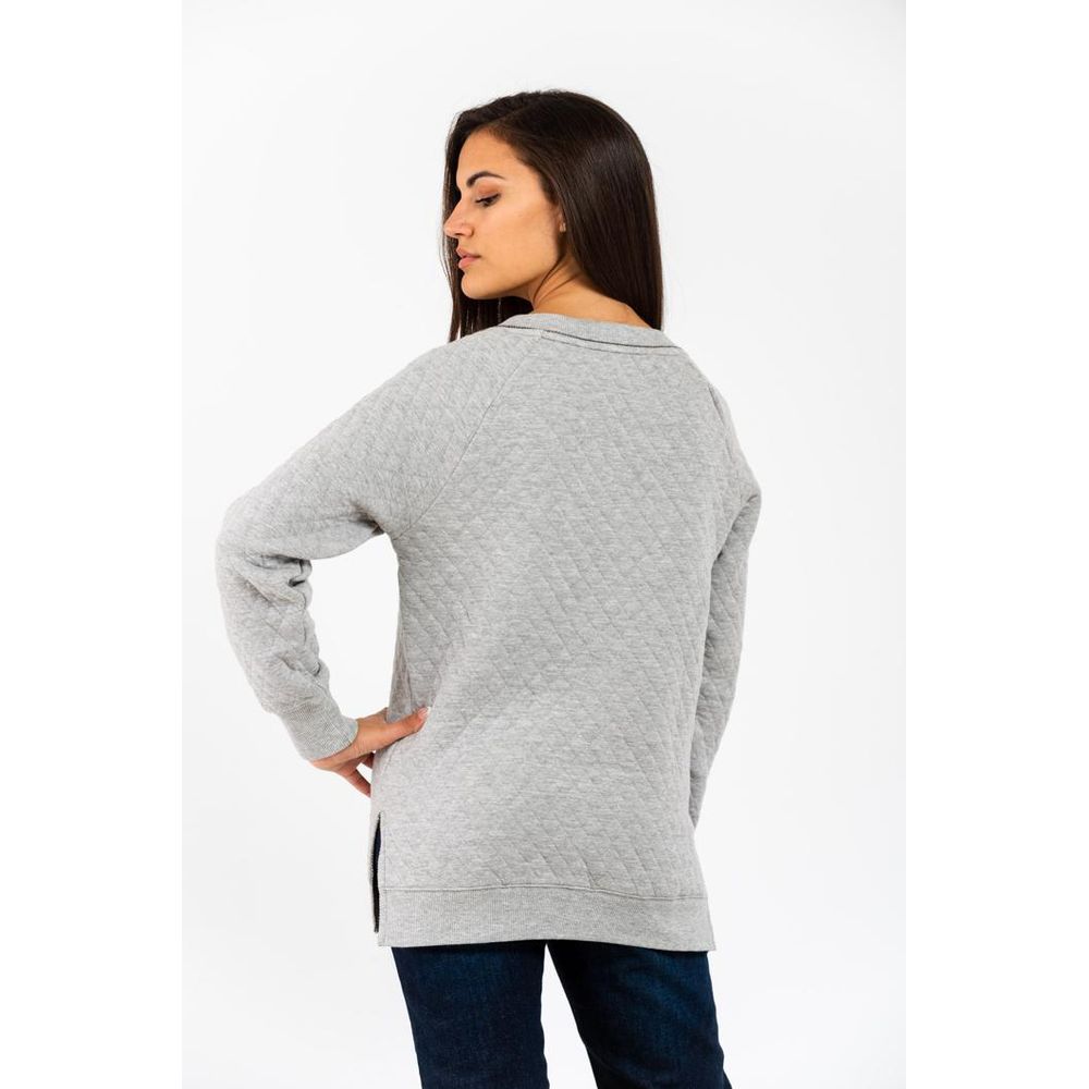 GAS Grey Melange Cotton Sweatshirt