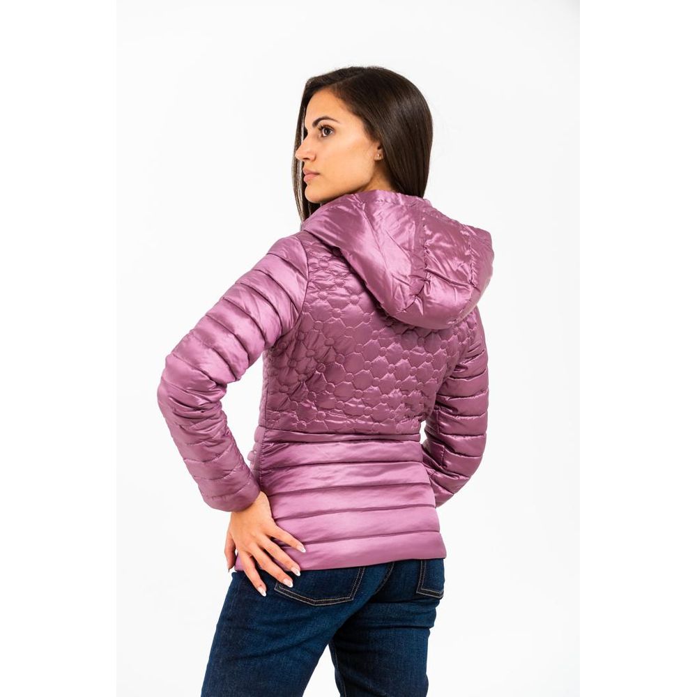 GAS Pink Polyester Parka - Stylish Rose Down Jacket