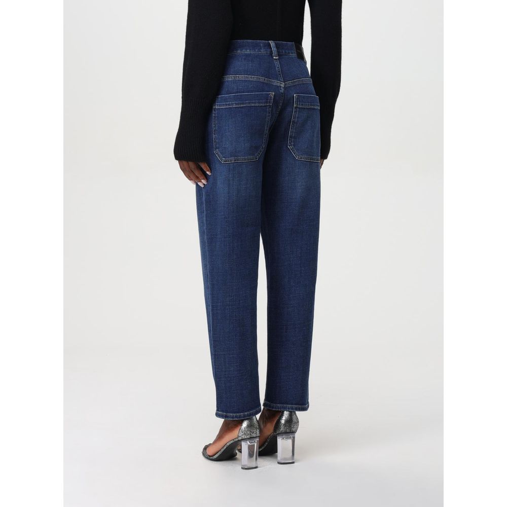 PINKO Blue Denim Straight-Leg Jeans for Women