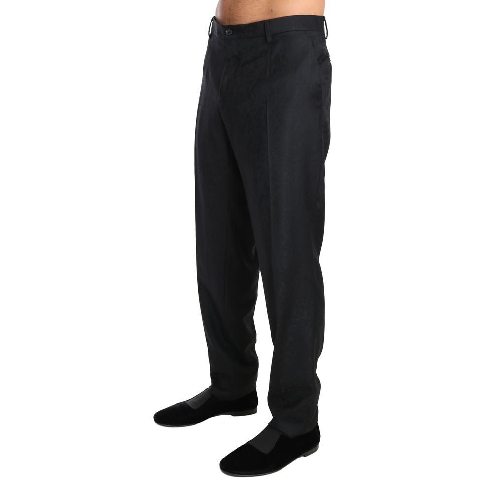 Dolce & Gabbana Black Cotton Dress Pants