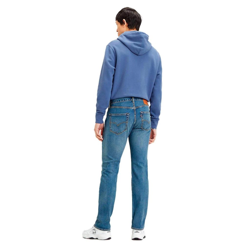 Levi's Blue Cotton Straight-Leg Jeans for Men