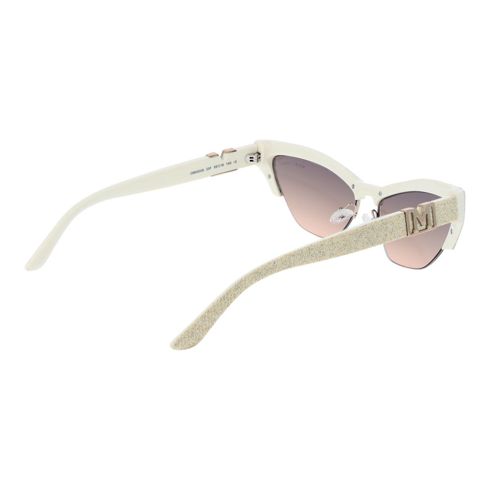 Marciano by Guess Women’s Sunglasses – Cream Cat Eye Frame, Grey Gradient Lenses