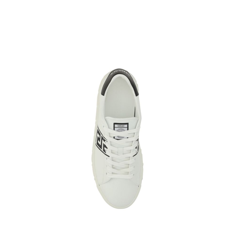 Versace White Rubber Low Top Sneakers – Luxe Comfort Redefined