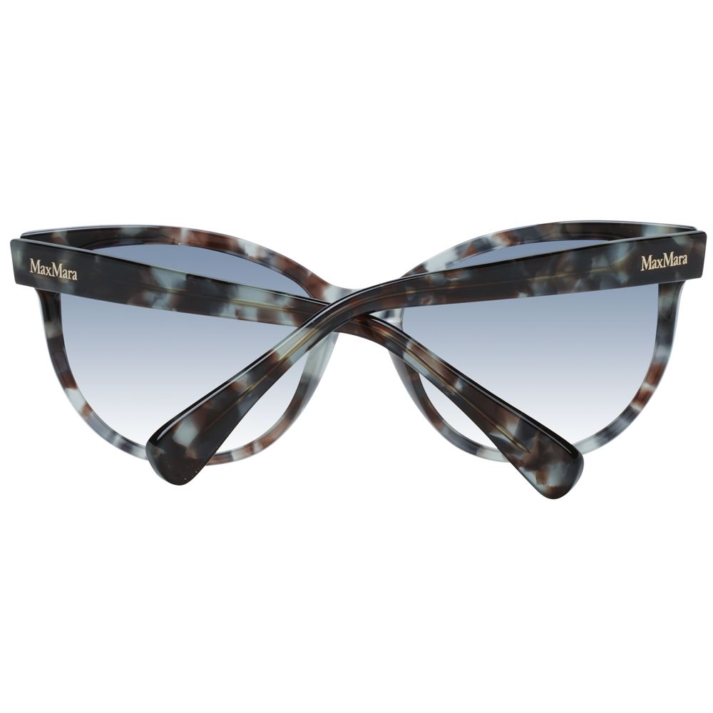 Max Mara Women’s Sunglasses – Multicolor Cat Eye Frame, Mirrored Grey Lenses