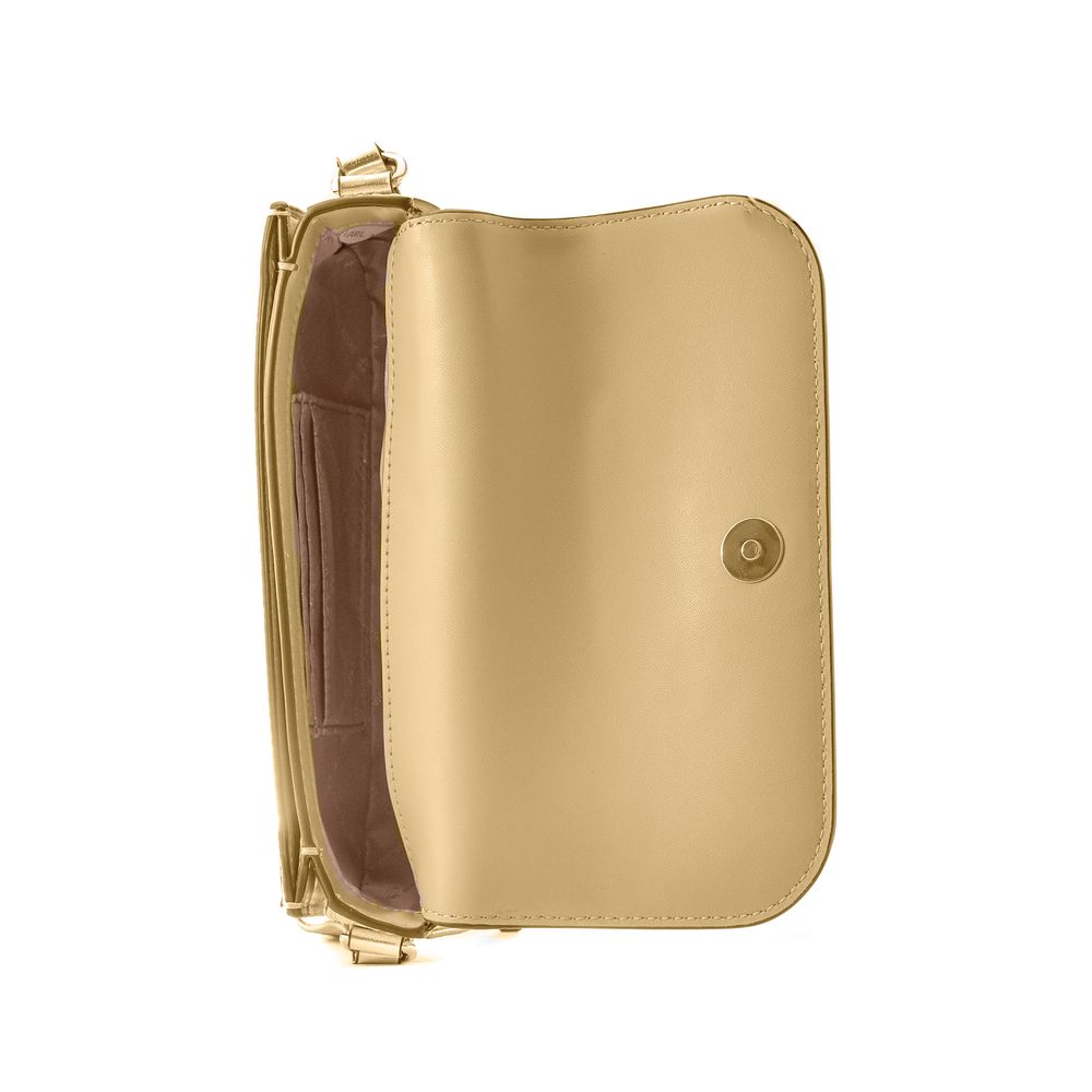 Michael Kors Gold Leather Crossbody Bag - Jet Set Travel Collection